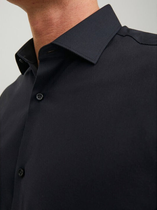 Long-sleeved Cotton Shirt Black