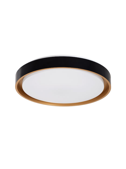 GloboStar Barchetta Deckenleuchte 48cm Schwarz mit Integrierter LED und Fernbedienung