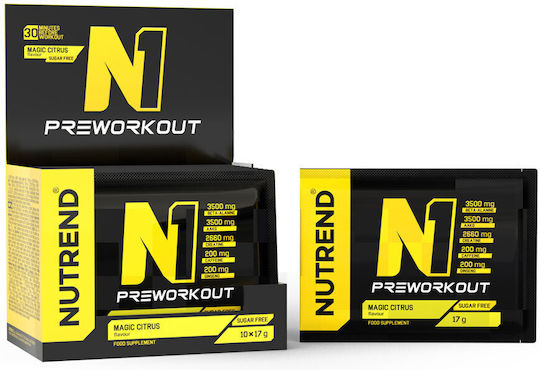 Nutrend N1 Pre Workout Supplement 17gr Magic Citrus