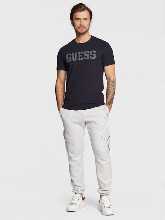 Guess Men's Short Sleeve T-shirt Navy Blue