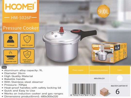 Hoomei Χύτρα Ταχύτητας 9lt