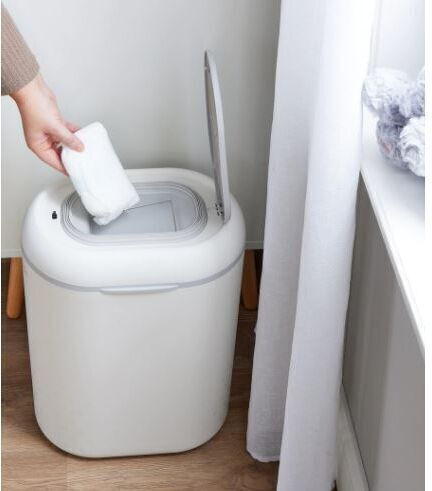 Shnuggle Touch Nappy Diaper Disposal Bin White