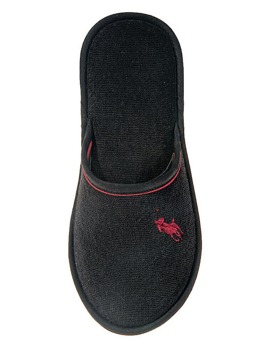 Amaryllis Slippers Men's Terry Slippers Black