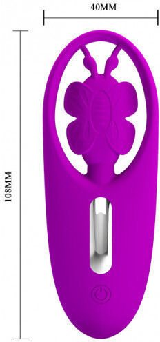 Pretty Love Dancing Butterfly Mini Κλειτοριδικός Δονητής με Απομακρυσμένο Έλεγχο Panty Stimulator with Remote Control 10.8cm Pink
