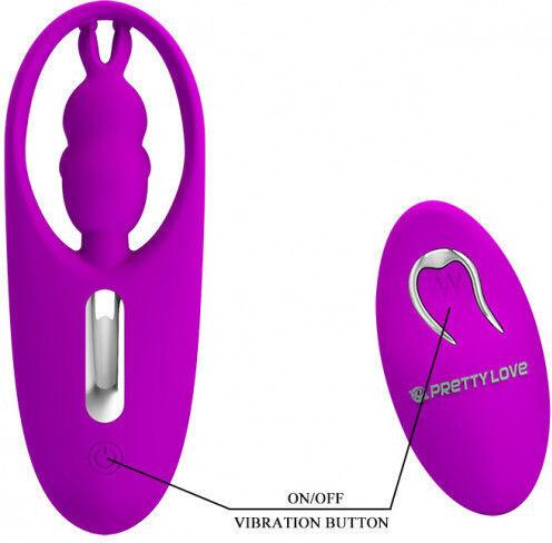 Pretty Love Wild Rabbit Vibrator Kaninchen mit Fernbedienung Höschen Stimulator 10.8cm Fuchsia