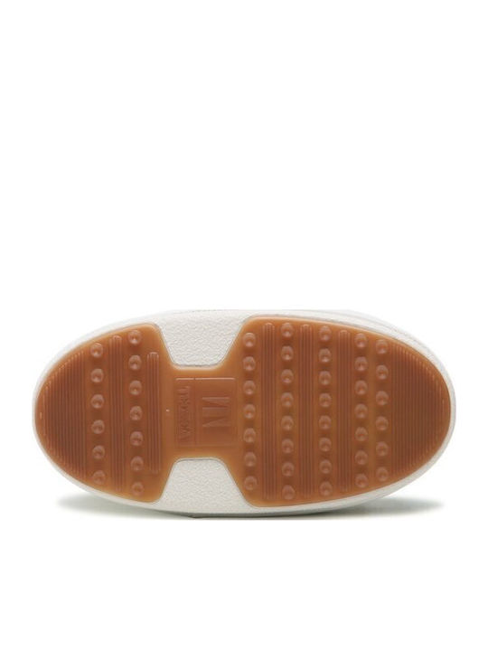 Snow Boots with Rubber & Fur Icon Low White