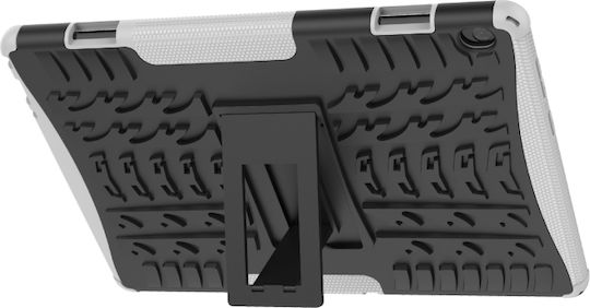 Back Cover Textură Anvelopă Durabilă Albă (Lenovo Tab M10 10,1")