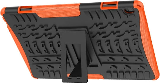 Husă Back Cover Textură Anvelopă Durabilă Portocalie (Lenovo Tab M10 10.1")