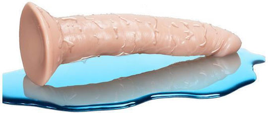 Dr. Skin Glide Self Lubricating Ρεαλιστικό Dildo με Βεντούζα Vanilla 19cm