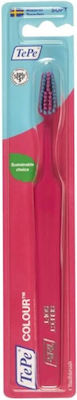 TePe Colour Select Manual Toothbrush Soft Fuchsia with Blue & Pink Fibres 1pcs