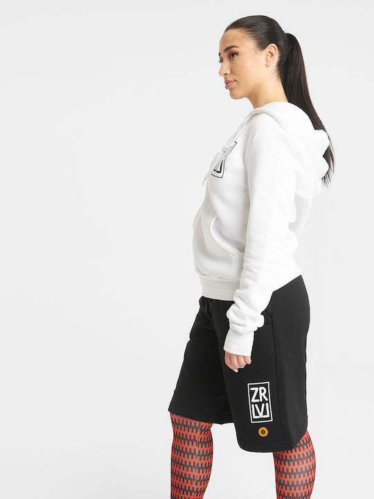 Zero Level Women's Hooded Sweatshirt White