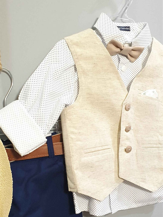 Guy Laroche Costum De Botez Bej 6 Bucăți