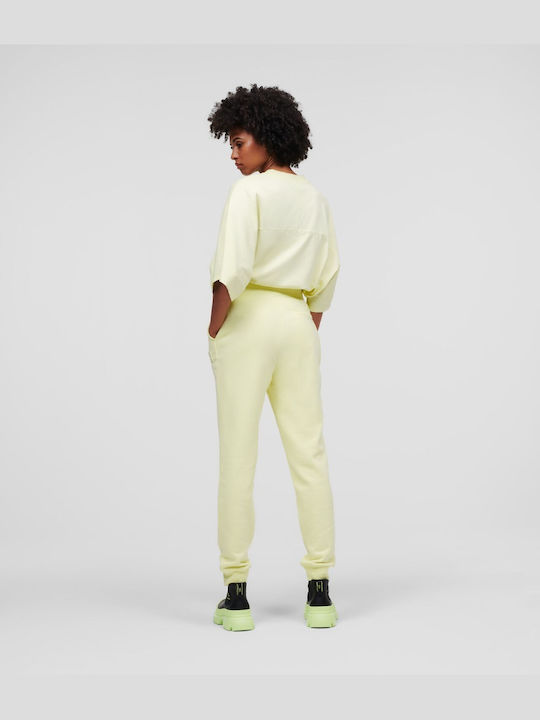 Karl Lagerfeld Women's Jogger Sweatpants Yellow