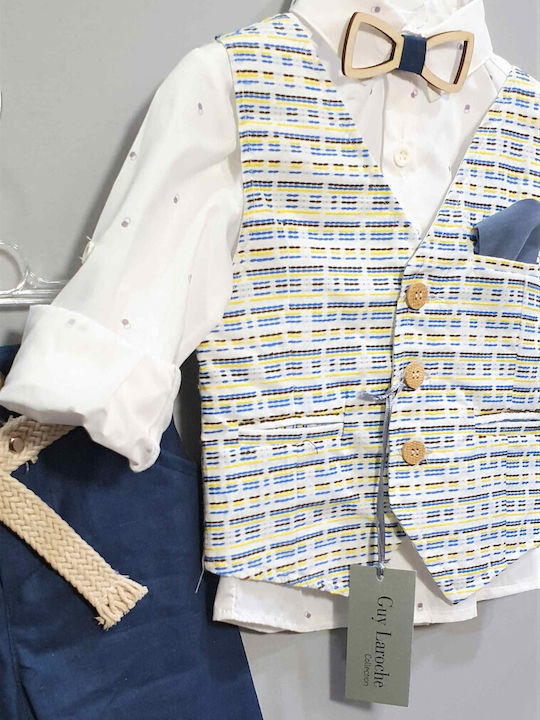 Guy Laroche Baptism Suit White 6 Pieces