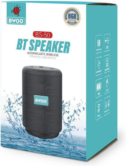 BWOO BS-50R Bluetooth Speaker 5W with Battery Life up to 8 hours Red