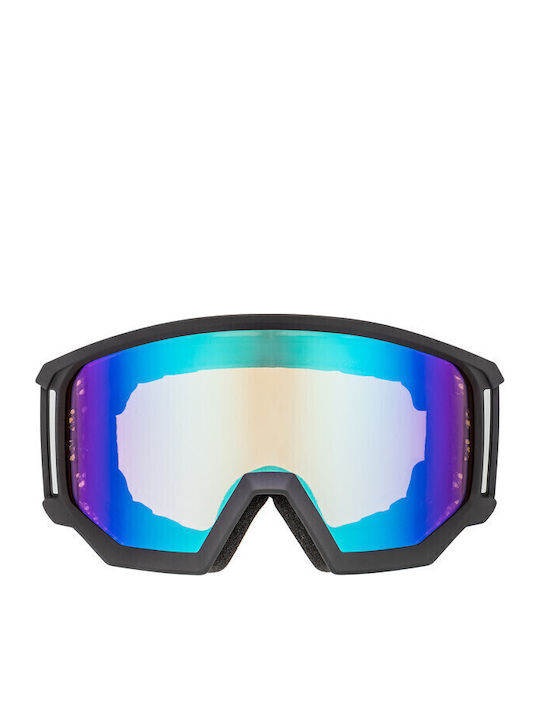 Uvex Athletic CV Ski & Snowboard Goggles Kids Black with Lens in Blue Color