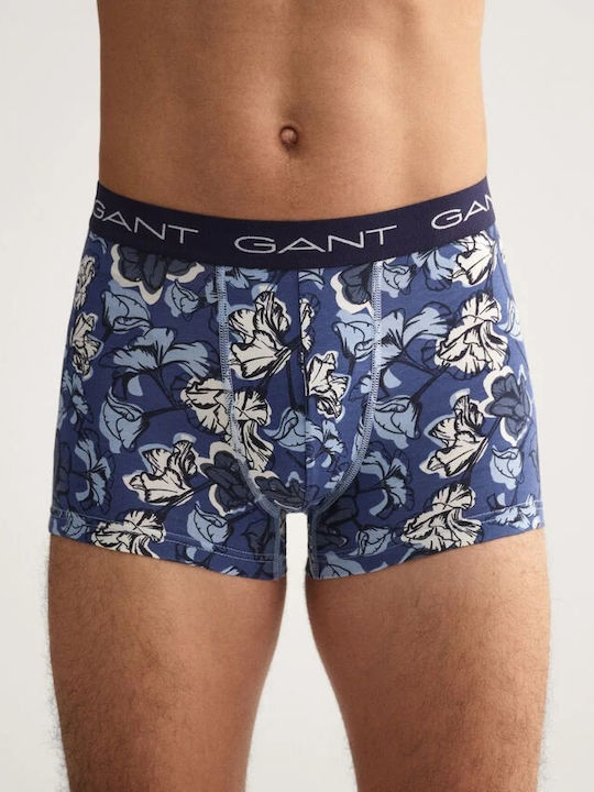 Gant Herren Boxershorts Blau mit Mustern 3Packung