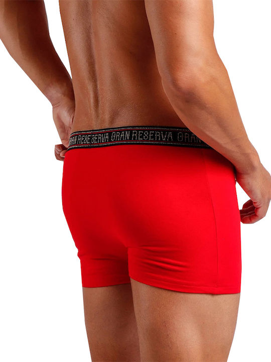 Admas Men's Boxer Red with Patterns