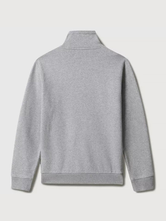 Napapijri - Burgee Half Zip Medium Grau Melagne