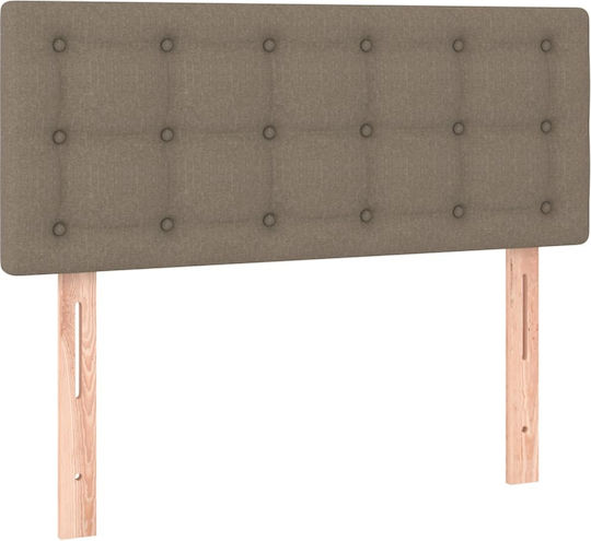 vidaXL Bed Headboard made of Fabric Taupe 100x5x78cm