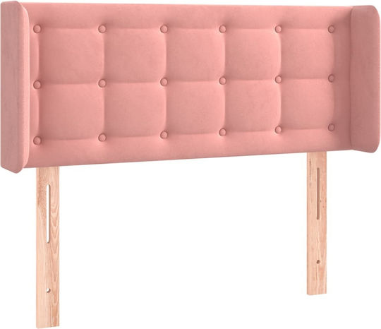 vidaXL Fabric Bed Headboard Pink 103x88cm
