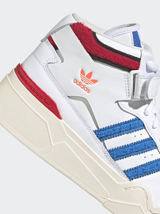 Forum Bonega Flatforms Sneakers Cloud White / Bright Royal / Better Scarlet