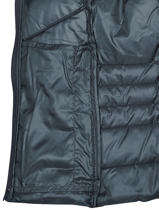 Късо Дамско Puffer Яке Тъмносин Блейзър
