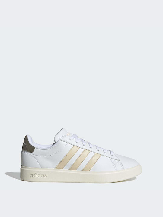 Adidas Grand Court Cloudfoam Femei Sneakers Cloud White / Sand Strata / Olive Strata