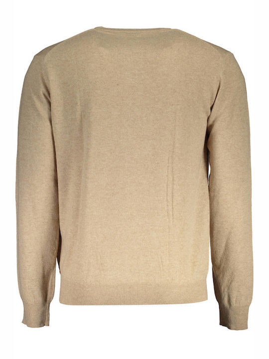 La Martina Herren Langarm-Pullover Beige