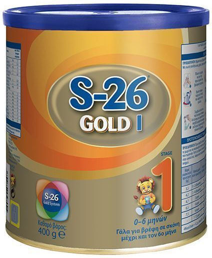 Wyeth Γάλα σε Σκόνη S-26 Gold I για 0+ Μηνών 400gr