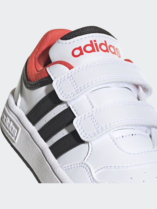 Hoops 3.0 CF Incaltaminte Sport Copii Baschet Cu Închidere Hoop & Loop Albă