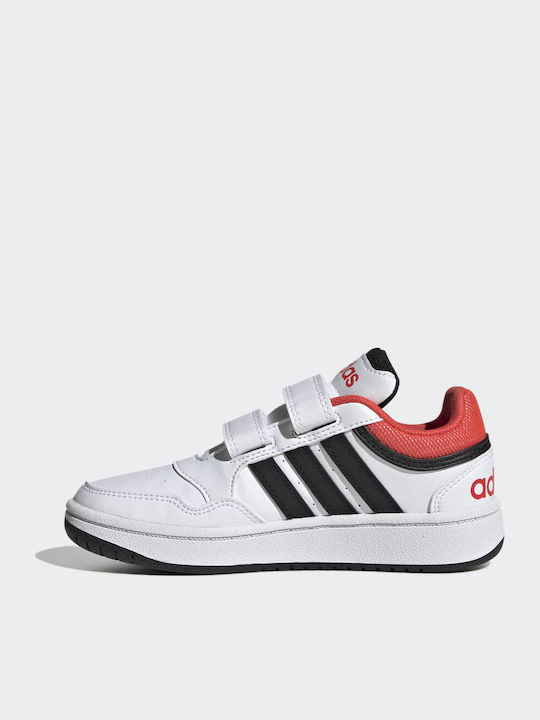 Hoops 3.0 CF Incaltaminte Sport Copii Baschet Cu Închidere Hoop & Loop Albă