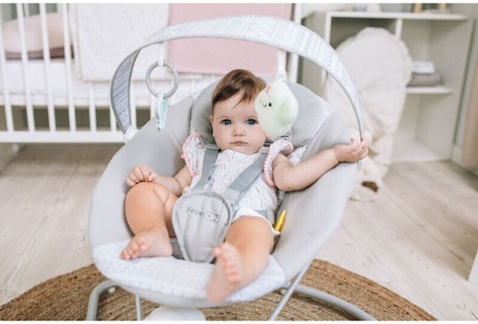FreeOn Elektrisch Baby Relax Swing Balance mit Musik Gray für Kind bis 9kg