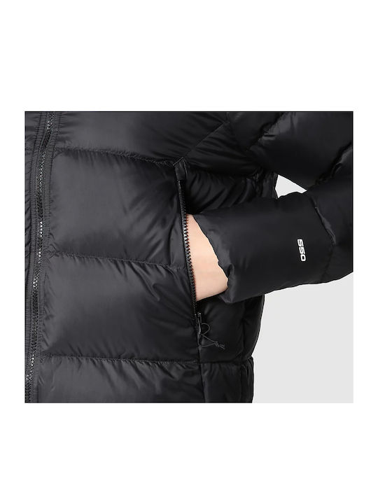 Hyalite Scurtă Jachetă de femei Puffer cu protecție împotriva vântului pentru iarnă Negru