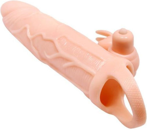 Pretty Love Brave Man Προέκταση Πέους με Δόνηση Flesh 5cm