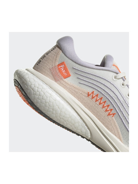 Supernova 2.0 X Parley Sport Shoes Running Non Dyed / Silver Dawn / Impact Orange