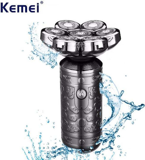 Kemei KM-1523 Περιστρεφόμενη Ξυριστική Μηχανή Προσώπου Επαναφορτιζόμενη