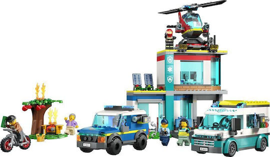 LEGO City Emergency Vehicles HQ за Възраст 6+