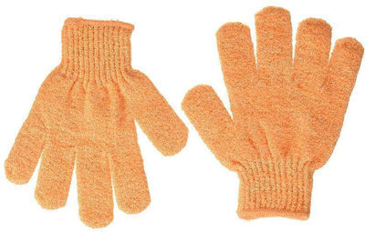 Elina Med Γάντι Για Μασάζ & Απολέπιση Exfoliating Bath Glove Orange