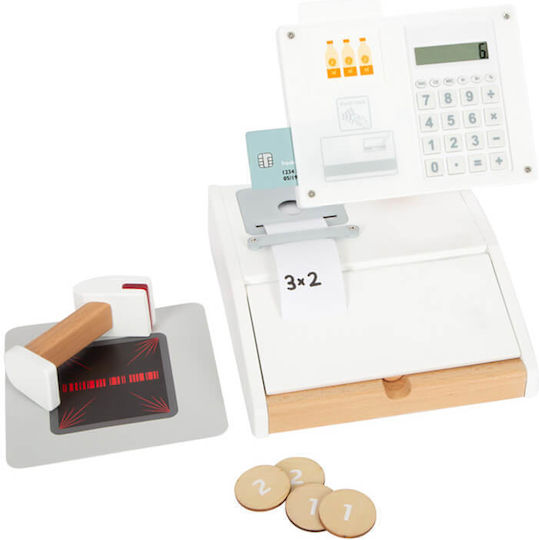Small Foot Fresh Wooden Toy Cash Register for 3+ Years 1 Pc