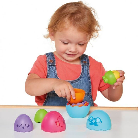 Tomy Stacking Toy Eggs in the Nest - Purple with Sounds for 6++ Months Blue (Various Designs/Assortments of Designs) 1pc