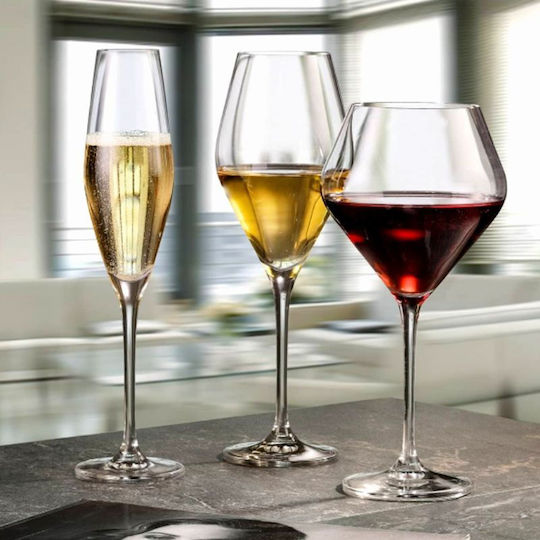 Bohemia Loxia Set Glasses for Red Wine Crystal Goblet 510ml 6 Pieces