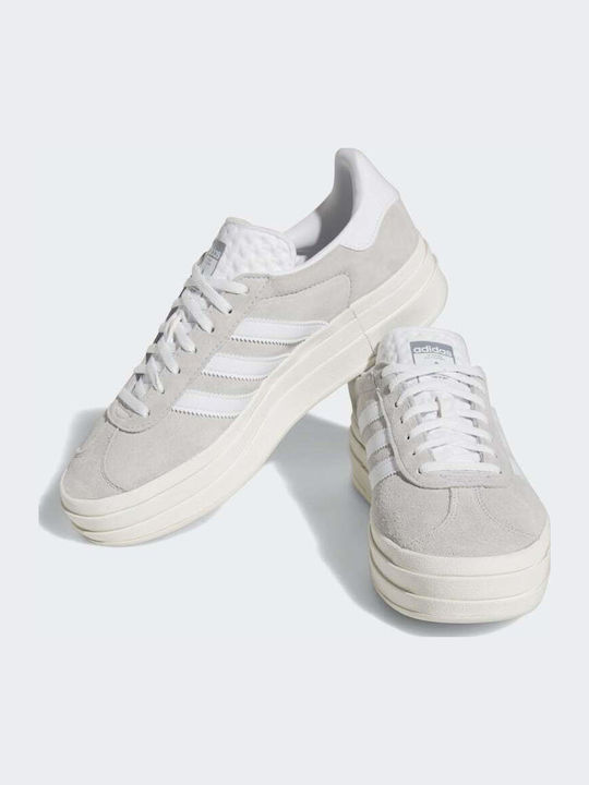 Gazelle Bold Flatforms Sneakers Grey Two / Cloud White / Core White