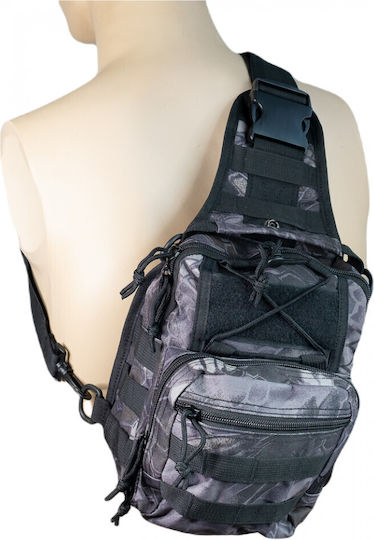 Mijo One Strap Στρατιωτικό Σακίδιο Πλάτης Black Python 10lt