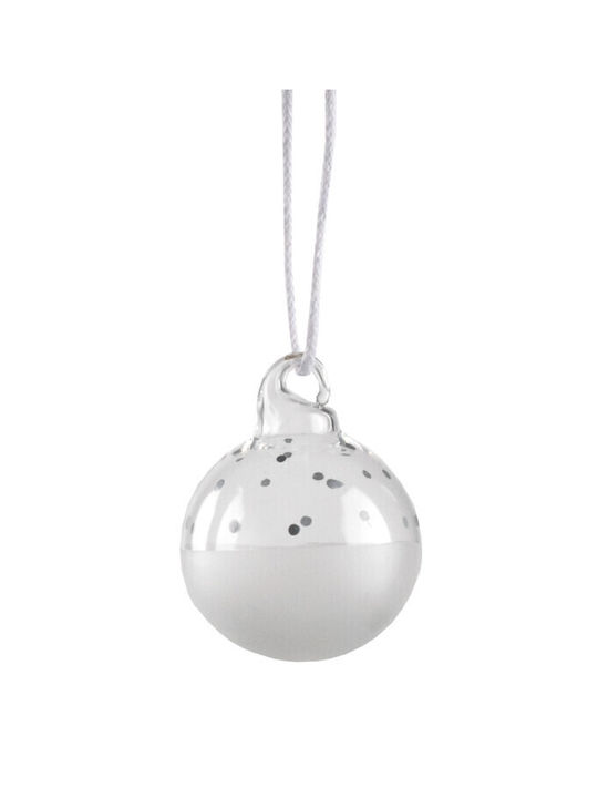 Raeder Christmas Ball Ornament Illuminated Silver 3cm 4pcs RD