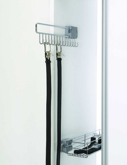 Starax Wardrobe Hanger for Belts Metallic Silver S6053 1pcs