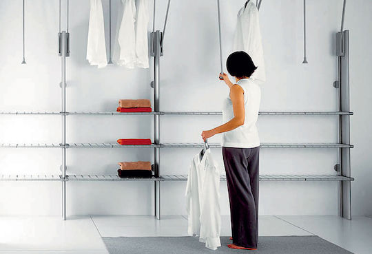Ergo Metal Wardrobe Lift Silver 131808.0002 1pcs