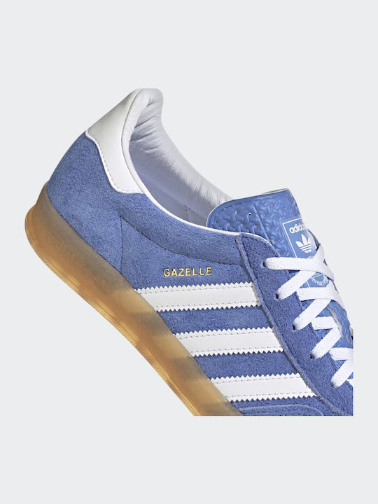 Gazelle Indoor Γυναικεία Sneakers Blue Fusion / Cloud White / Gold Metallic