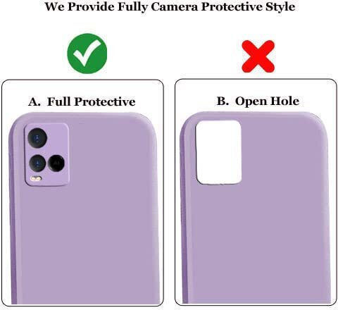 Y21 Y21s Y33s Silky Soft Touch Finish Back Cover Silicone Lilac (Vivo Y21)