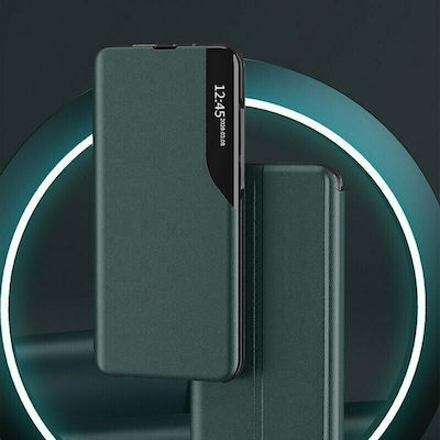 Techsuit eFold Series Synthetic Leather Book Dark Green (Galaxy A23)